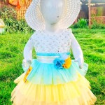 Summer Unicorn Rainbow Color Frock
