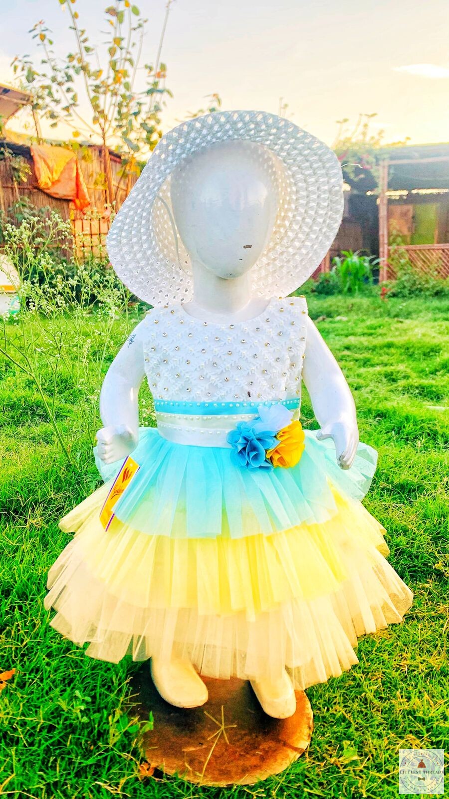 Summer Unicorn Rainbow Color Frock