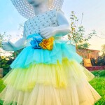Summer Unicorn Rainbow Color Frock